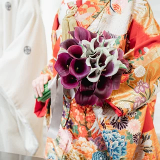 和装に映えるブーケも提案！