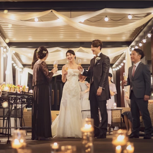 ガーデンテラスでデザートビュッフェや、記念撮影もお楽しみいただけます。