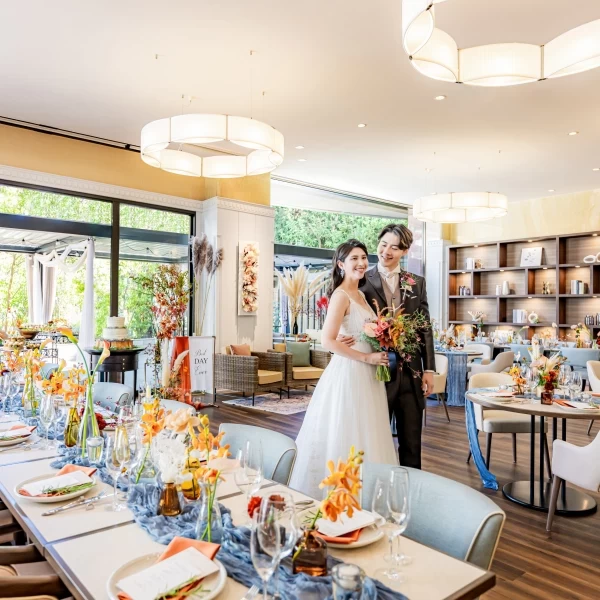 ガーデンテラス付きの光溢れる空間でアットホームなパーティを