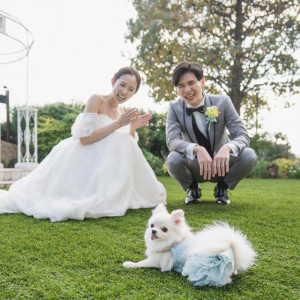 前撮り撮影も愛犬と一緒に♪|ホテルプラザ神戸の写真(56271393)
