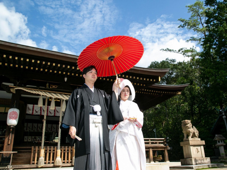【ハイヤー付き】提携神社での神前式プランをご用意
