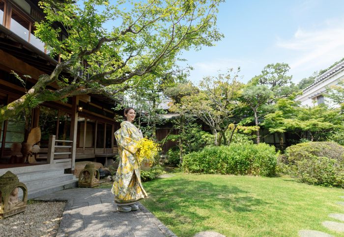 日本庭園に囲まれた、和装でのウェディングもおすすめ!