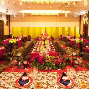 様々なスタイルに対応可能な瑠璃の間。和風なスタイルで正統派、豪華な披露宴も人気のスタイル。|Mito KEISEI HOTEL （水戸京成ホテル）の写真(2244127)