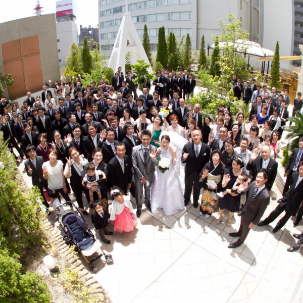 列席者全員で明るく楽しくガーデンでお写真を！！|Mito KEISEI HOTEL （水戸京成ホテル）の写真(1062741)