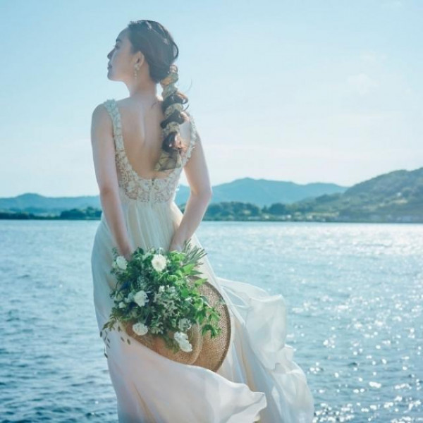 絶景を目の前に撮影を