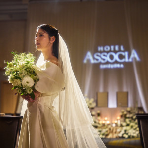 どの角度から見ても美しい花嫁に|ホテルアソシア静岡の写真(53795894)