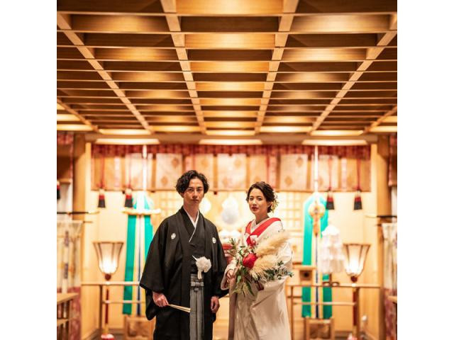 静岡でも数少ない本格的な神殿挙式と和婚が叶う