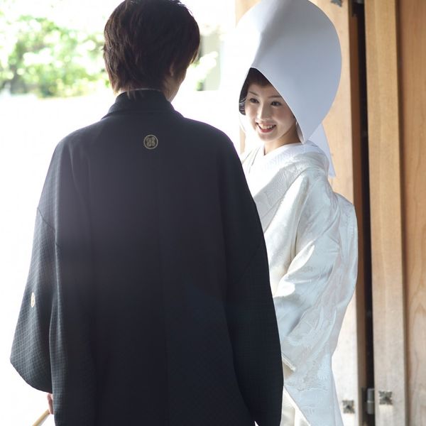 「和婚」といえば、白無垢と紋付袴。日本人に生まれたなら和装を着てみたい・・日本女性のおくゆかしさを際立たせます。|浮月楼の写真(419787)