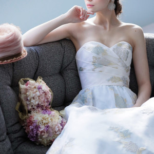 人生でたった一度の セレモニーの中で身を包む
純白のウェディング・ドレス。|THE ORIENTAL TERRACE HIDEAWAY（ジオリエンタルテラス ハイダウェイ）の写真(12092428)