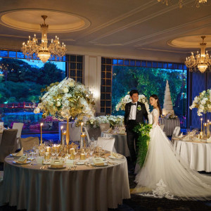 【夕方来館限定】ライトアップの庭見え会場×『食のオータニ』ランチ券付