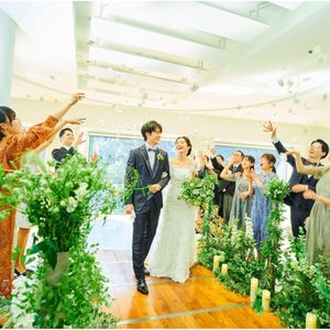 ＼絶景ビュッフェご招待／チャペル体験×庭見え会場本番前見学×季節特典
