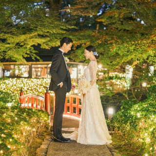 【会場見学のラストに】ライトアップの庭見え会場×比較検討相談×ランチ券