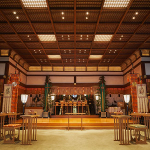「東京大神宮」の拝殿は80名様までご参列いただける広い空間です|東京大神宮マツヤサロンの写真(17906135)