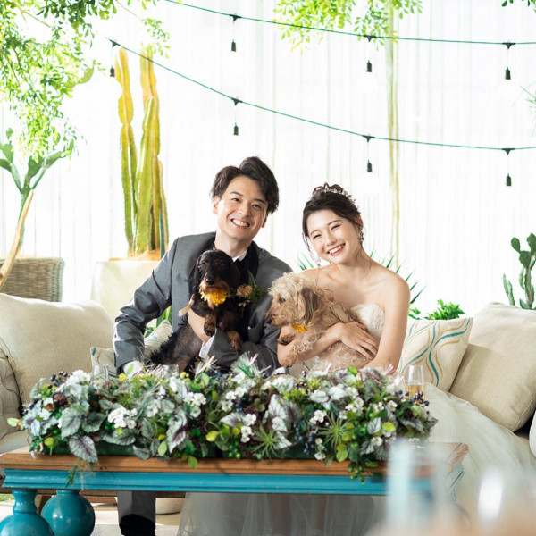 挙式はもちろん、テラス・ガーデンもOK！オリジナル演出も多数ご用意