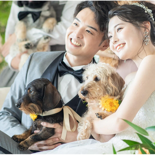 おふたりにとって大切な家族である愛犬も一緒に楽しめるウエディング