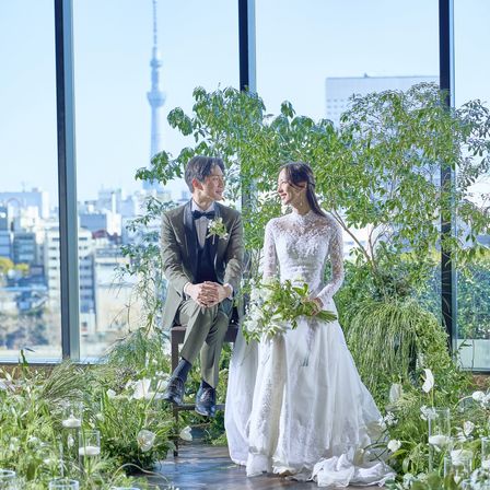 メイン装飾はソファやハイチェア、高砂テーブルなど様々な要望に合わせてご用意|LUCIS Tokyo WEDDING（ルーキス）の写真(48829751)