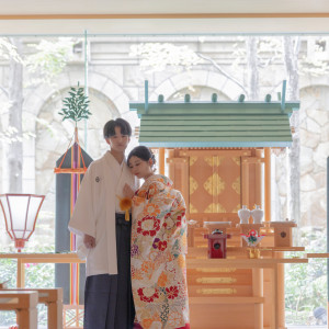 伝統的な神前式は、格式高い神聖な雰囲気の中で行っていただけます|DUCLASS OSAKA デュクラス大阪の写真(37318304)