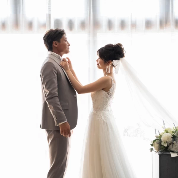 ロマンチックなシルエットが心に残る瞬間