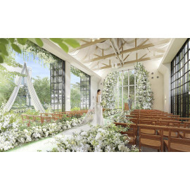 ＼待望リニューアル／花と緑溢れるFlowerチャペル*憧れ花嫁体験