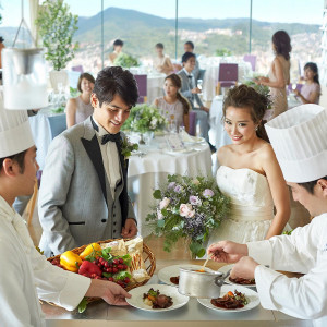【ホテル最上階】絶景×美食で叶える少人数ウエディング