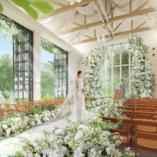 ＼待望リニューアル／花と緑溢れるFlowerチャペル*憧れ花嫁体験