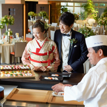 【寿司バー】幅広い世代のゲストに喜ばれる和のおもてなし