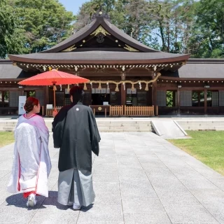 和傘の用意もあります♪写真撮影の際にはぜひ使ってみて。