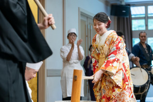 初杵 お餅つき ゲストも参加|大國魂神社 結婚式場の写真(55201913)