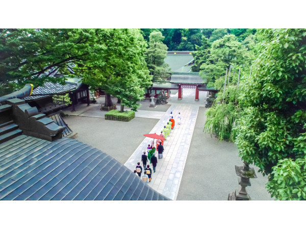 1914年以上続く歴史ある大國魂神社での結婚式