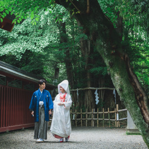 神聖な場所で残すロケフォト