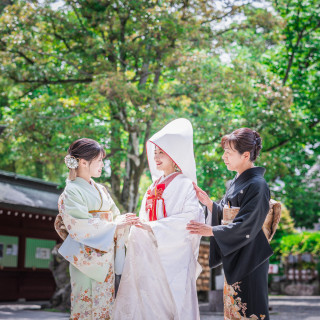 家族も参加して撮影