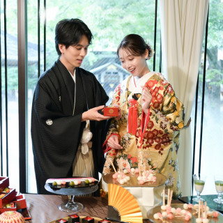 甘味ブッフェでゲストをもてなし