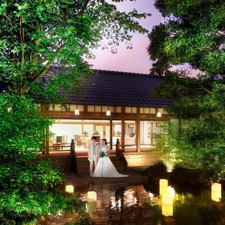 庭園会場 鶴 夕涼み婚
