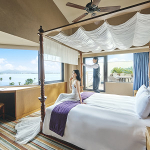 ホテルでの滞在は、なんと贅沢に新郎新婦様は2泊3日も無料で泊まれる。結婚式前も焦らずゆっくりすごせるからこそ好評|THE LUIGANS Spa & Resort(ザ・ルイガンズ．スパ＆リゾート)の写真(54776178)