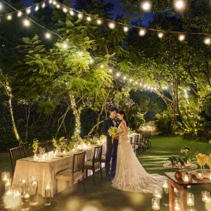 プライベートガーデンは夜の雰囲気もとっても人気です|THE LUIGANS Spa & Resort(ザ・ルイガンズ．スパ＆リゾート)の写真(54771965)