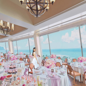建物もビルも見えない特別感溢れる綺麗な海が眺めれる憧れの会場|THE LUIGANS Spa & Resort(ザ・ルイガンズ．スパ＆リゾート)の写真(54773458)
