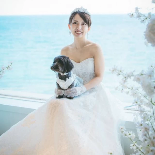 ドレスでペットと一緒に特別なお写真を！