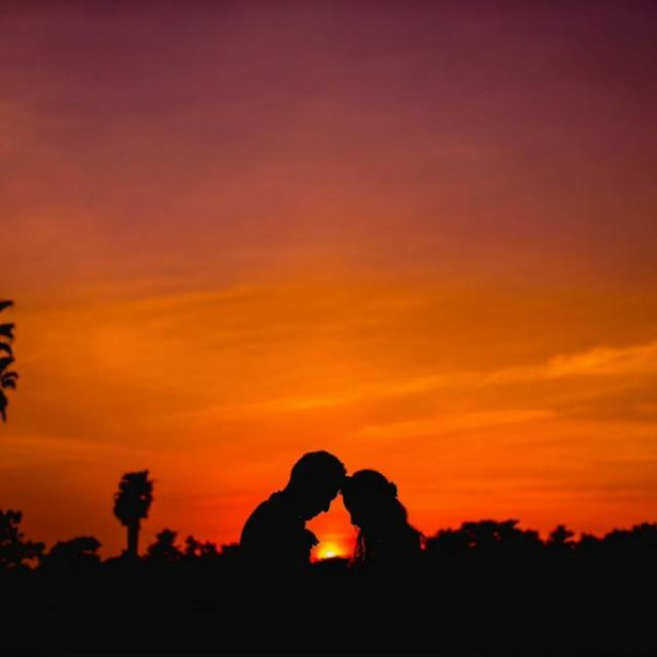 まるで海外のような夕焼けでの思い出に残るお写真を