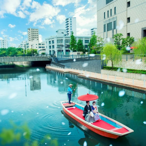 福岡市内ではホテルオークラ福岡だけでしかできない『花嫁舟』|ホテルオークラ福岡の写真(8286717)
