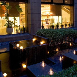 キャンドルナイトが美しいホテル中庭|千草ホテルの写真(4933115)