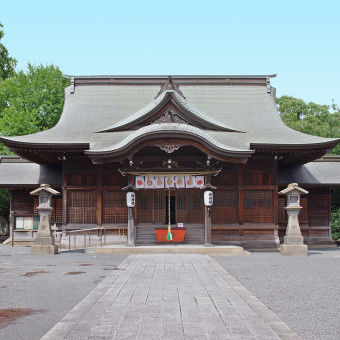 千草ホテル提携神社の豊山八幡神社。