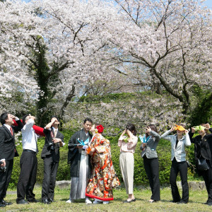 《春のシーズン》おすすめの前撮りスポット|The Bellclassic Fukuoka Ohori (ベルクラシック福岡大濠)の写真(4006457)