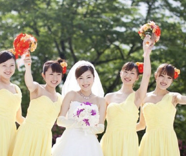 大好きなお友達にブライズメイドをしてもらうことも♡大切な1日がもっと大切な1日になるはずです。