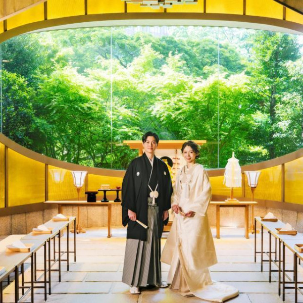 神殿での和装撮影