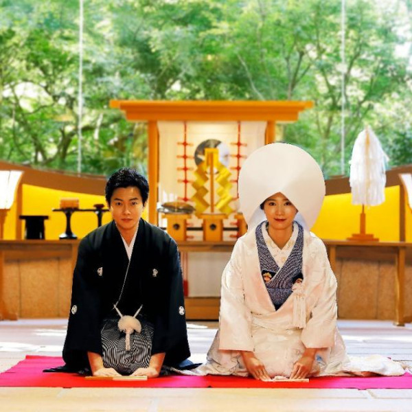 神殿の前撮り撮影