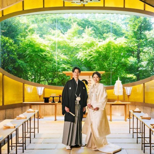 神殿での和装撮影