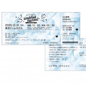 ライブチケット型の招待状|東京ドームホテルの写真(28398377)
