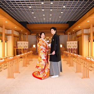 神殿での和装前撮りプランも人気|東京ドームホテルの写真(31081397)