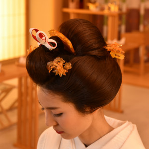 ご新婦様の地毛で結う「大和髪」|東京ドームホテルの写真(20981105)