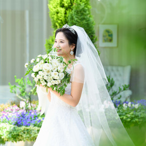 普段とは違うメイクもご自分で選んだドレスを纏うと花嫁の顔に|東京ドームホテルの写真(31083131)